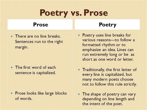 what is prose form